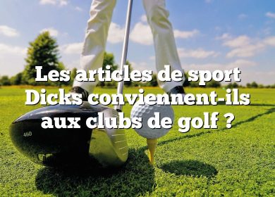 Les articles de sport Dicks conviennent-ils aux clubs de golf ?